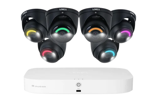 Fusion 4K 16 Camera Capable (8 Wired and 8 Wi-Fi) 2TB Wired NVR System with Dome Cameras Featuring Smart Security Lighting & Professional Installation