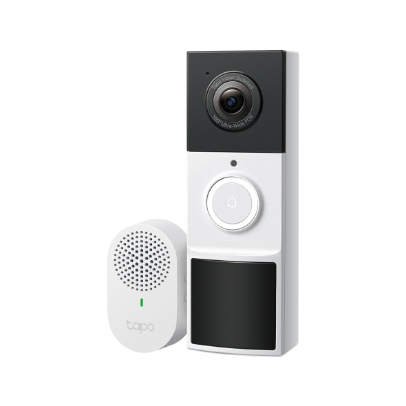 Smart Video Doorbell Camera with Chime, Battery operated, 2K QHD Color Night Vison. Installation included.