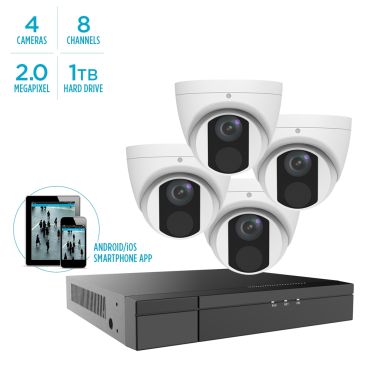 HD 4 IP Camera System with Installation