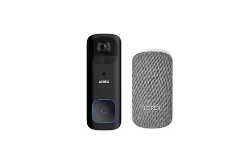 2K Wi-Fi Video Doorbell (Battery-Operated, 32GB) with Chime & Professional Installation