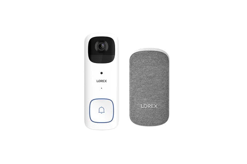 2K Wi-Fi Video Doorbell (Battery-Operated, 32GB) with Chime & Professional Installation