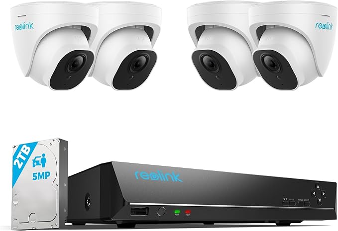 5 MP 4 Camera HD Security Camera System w/Installation